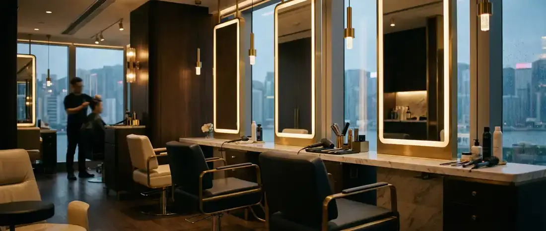 Shadow roots hair technique course Hong Kong professional salon environment