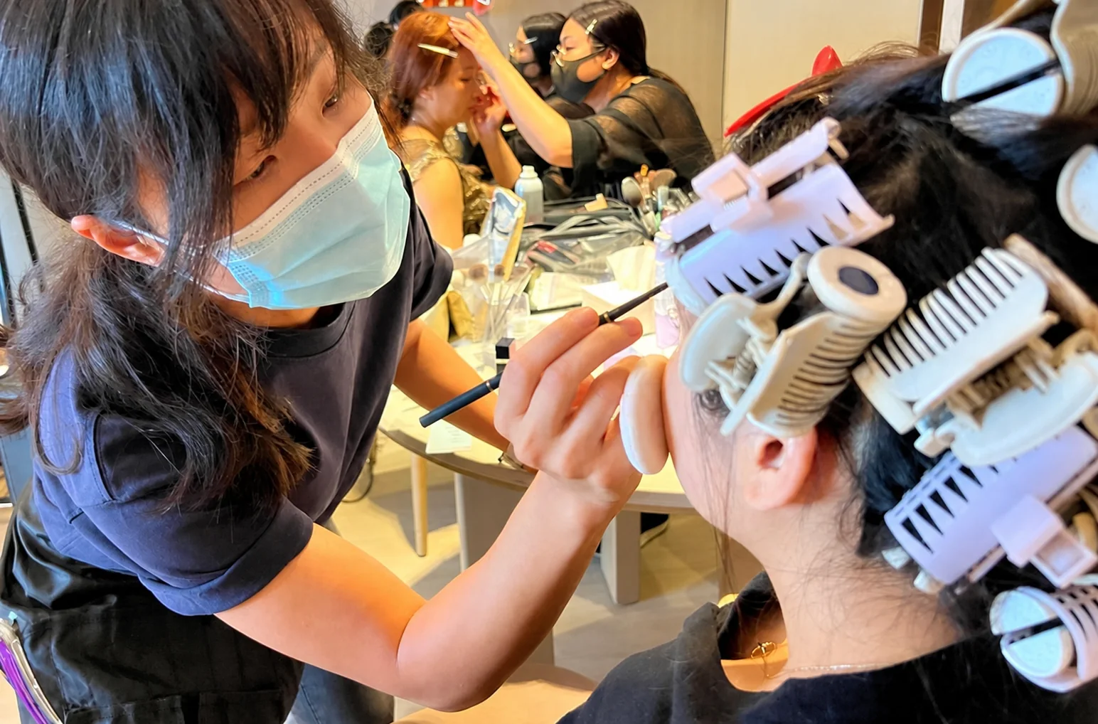 化妝課堂實操 — 學員練習