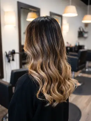 Student work - Ombre Blonde balayage hair colouring