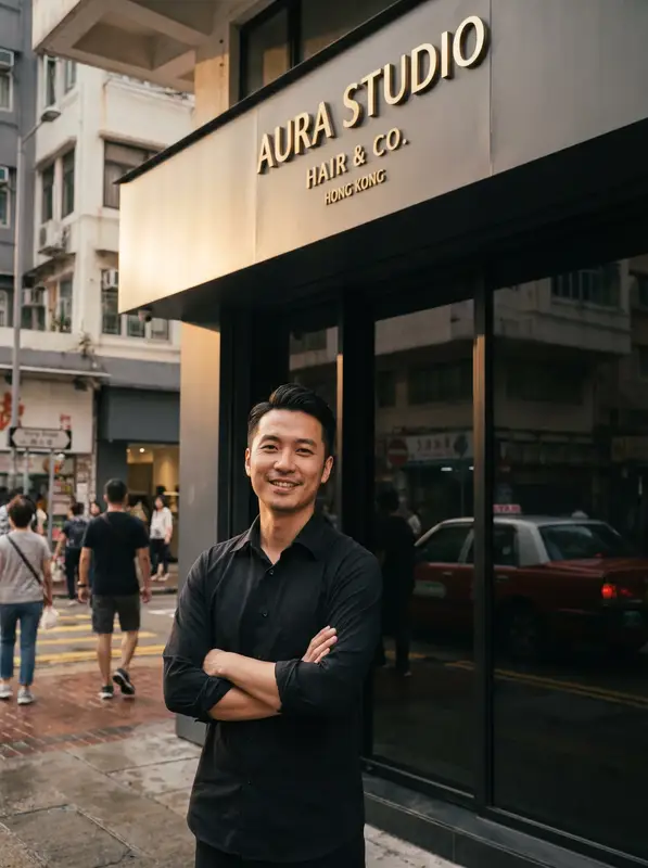 Kevin Chan — Canvas Academy 專業髮型設計全科班 + 染燙技術進修課程畢業學員，現職髮型屋老闆